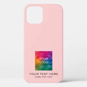 Custom Business Logo Sjabloon Elegant Roze Peach Case-Mate iPhone Case