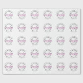 Custom Business Logo Sjabloon - Telefoon en adres Cadeaupapier (Vlak)