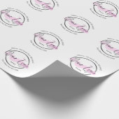 Custom Business Logo Sjabloon - Telefoon en adres Cadeaupapier (Hoek)