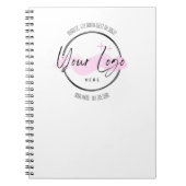 Custom Business Logo Sjabloon - Telefoon en adres Notitieboek (Voorkant)