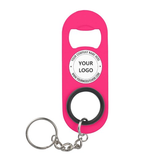 Custom Business Logo Sleutelhanger flesopener cade Mini Flessenopener (Voorkant)