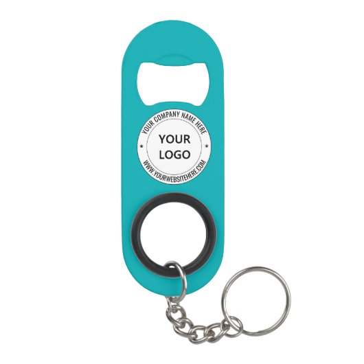 Custom Business Logo Sleutelhanger flesopener cade Mini Flessenopener (Achterkant)