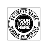 Custom Business Logo Social Grunge Rubberstempel (Afrduk)