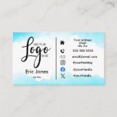 Custom Business Logo & Social Media Visitekaartje (Voorkant)