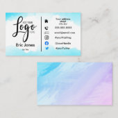 Custom Business Logo & Social Media Visitekaartje (Voorkant / Achterkant)