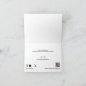 Custom Business Logo Sociale Website Code Dank u Bedankkaart (Binnen)