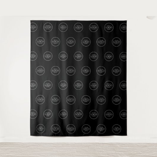 Custom Business Logo stap en herhaling Wandkleed (Voorkant)