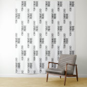 Custom Business Logo Stap & Herhaal Achtergrond Wi Wandkleed (In situ)