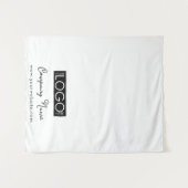 Custom Business Logo Table Runner Bannerscript Wandkleed (Voorkant (horizontaal))