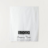 Custom Business Logo Table Runner Bannerscript Wandkleed (Voorkant)