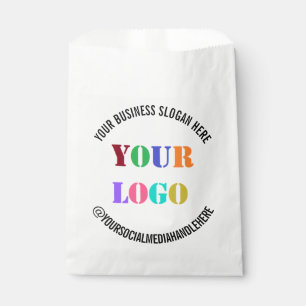Custom Business Logo Tekst Bedrijf Favor Bag Bedankzakje