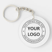 Custom Business Logo Tekst Bedrijf Gift Sleutelhan Sleutelhanger (Voorkant)