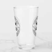 Custom Business Logo Tekst Bedrijf Glass Sjabloon Glas (Links)