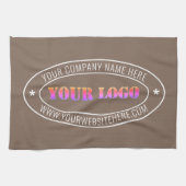 Custom Business Logo Tekst Bedrijf Keukenhanddoek (Horizontaal)