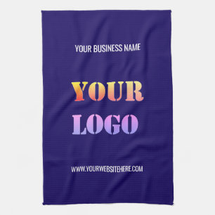 Custom Business Logo Tekst Bedrijf Keukenhanddoek