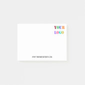 Custom Business Logo Tekst Bedrijf Post-it® notes (Voorkant)