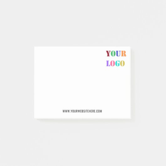 Custom Business Logo Tekst Bedrijf Post-it® notes (Voorkant)
