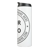 Custom Business Logo Tekst Bedrijf Thermische Tumb Thermosbeker (Geroteerd rechts)