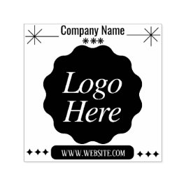 Custom Business Logo & tekst eigen Bedrijf Zelfinktende Stempel