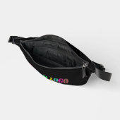Custom Business Logo Tekst Fanny Pack Kies kleuren Heuptasje (Open)