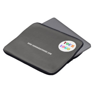Custom Business Logo Tekst Laptop Sleeve Uw Kleur
