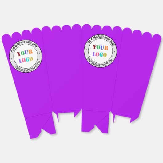 Custom Business Logo Tekst Popcorn Box Uw kleuren Bedankdoosjes (Ongevouwen)
