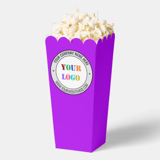 Custom Business Logo Tekst Popcorn Box Uw kleuren Bedankdoosjes (Popped)
