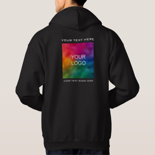 Custom Business Logo Tekst toevoegen Medewerker Ma Hoodie (Achterkant)