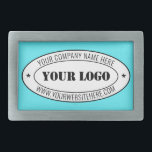 Custom Business Logo Tekst Uw riemgesp Gift Gesp<br><div class="desc">Aangepaste kleuren en lettertype - Belt Buckle met uw bedrijf Logo en tekst Gepersonaliseerde promotionele professionele stempel Design Belt Buckles Gift - Voeg uw Logo - Afbeelding / naam - Bedrijf / website of andere info / tekst - Formaat wijzigen en verplaatsen of verwijderen en toevoegen van elementen / tekst...</div>