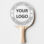 Custom Business Logo Tekstbedrijf Ping Pong Paddle Tafeltennisbatje (Achterkant)