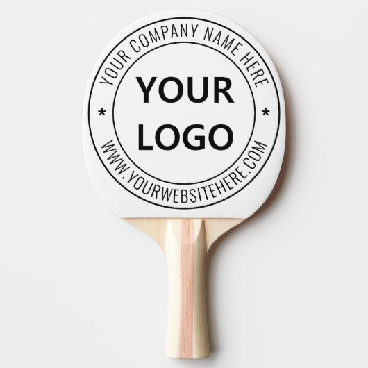 Custom Business Logo Tekstbedrijf Ping Pong Paddle Tafeltennisbatje (Voorkant)