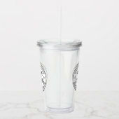 Custom Business Logo Text Company Acryl Tumbler Acryl Drinkbeker (Rechts)