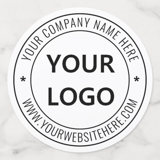 Custom Business Logo Text Company Party Confetti (Grote achterkant)