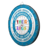 Custom Business Logo Text Dart Board Kies kleuren Dartbord (Voorkant Rechts)