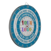 Custom Business Logo Text Dart Board Kies kleuren Dartbord (Voorkant Links)