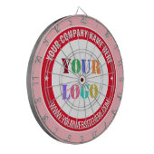 Custom Business Logo Text Dart Board voorbeeld Dartbord (Voorkant Links)