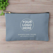 Custom Business Logo & Text l Dusty Blue Branded Etui