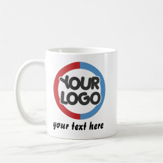 Custom Business Logo Text Mug for Businesses  Gift Koffiemok