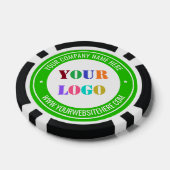Custom Business Logo Text Poker Chips Uw Kleuren (Enkel)