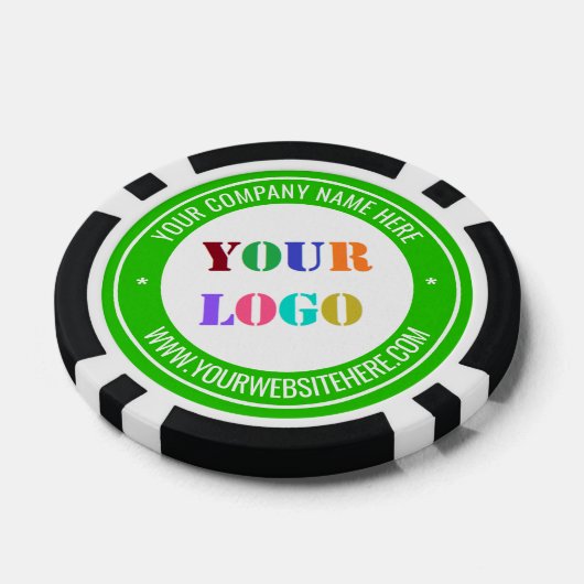 Custom Business Logo Text Poker Chips Uw Kleuren (Enkel)