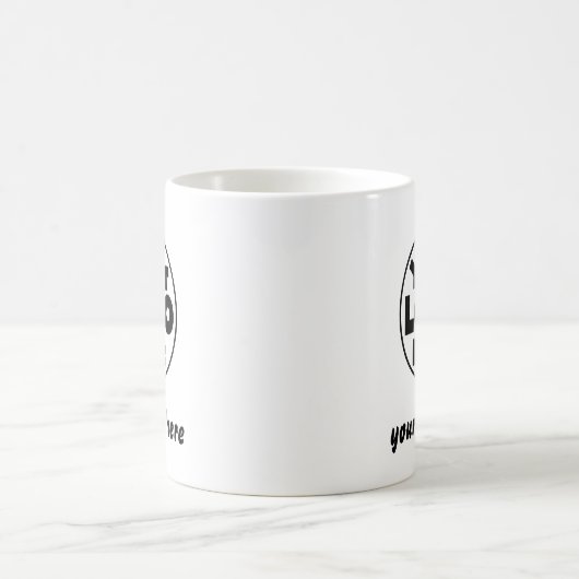 Custom Business Logo Text  Professional Company Koffiemok (Center)