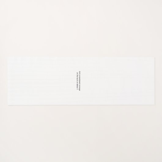 Custom Business Logo, Text Simple Promotional Yogamat (Achterkant (horizontaal))