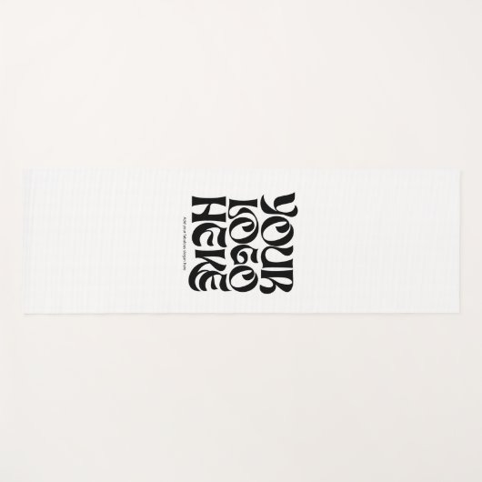 Custom Business Logo, Text Simple Promotional Yogamat (Voorkant (horizontaal))