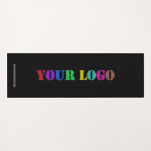 Custom Business Logo Text Yoga Mat - Kies kleuren (Achterkant (horizontaal))