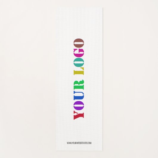 Custom Business Logo Text Yoga Mat - Kies kleuren (Voorkant)