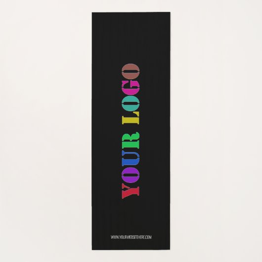 Custom Business Logo Text Yoga Mat - Kies kleuren (Achterkant)