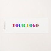 Custom Business Logo Text Yoga Mat - Kies kleuren (Voorkant (horizontaal))