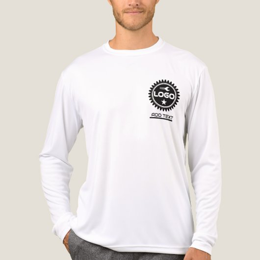 Custom Business Logo Tri-Blend Shirt (Voorkant volledig)