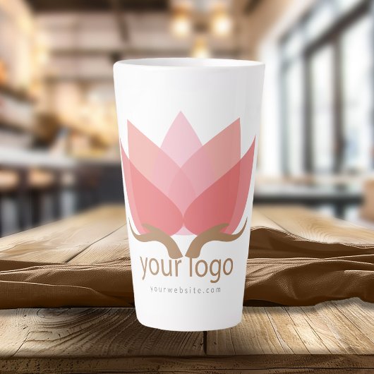 Custom Business Logo Upload ID621 Latte Mok