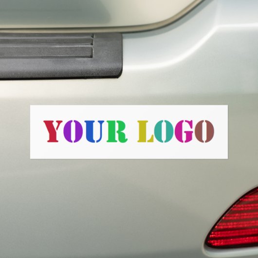 Custom Business Logo Uw bedrijf Bumpersticker (Op auto)